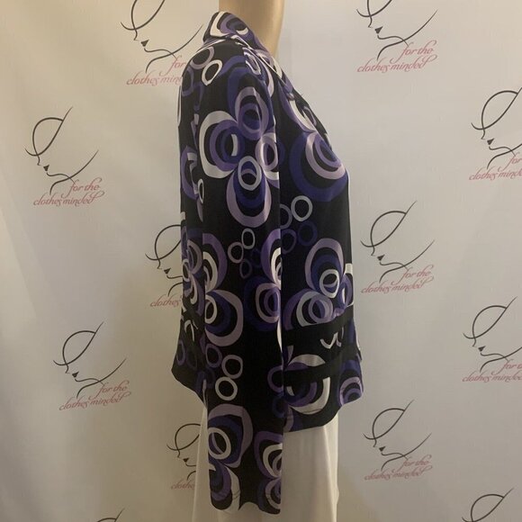 Kim Rogers. Size XL P. Jersey Jacket or Blouse. Open Back. B89. - Picture 4 of 10